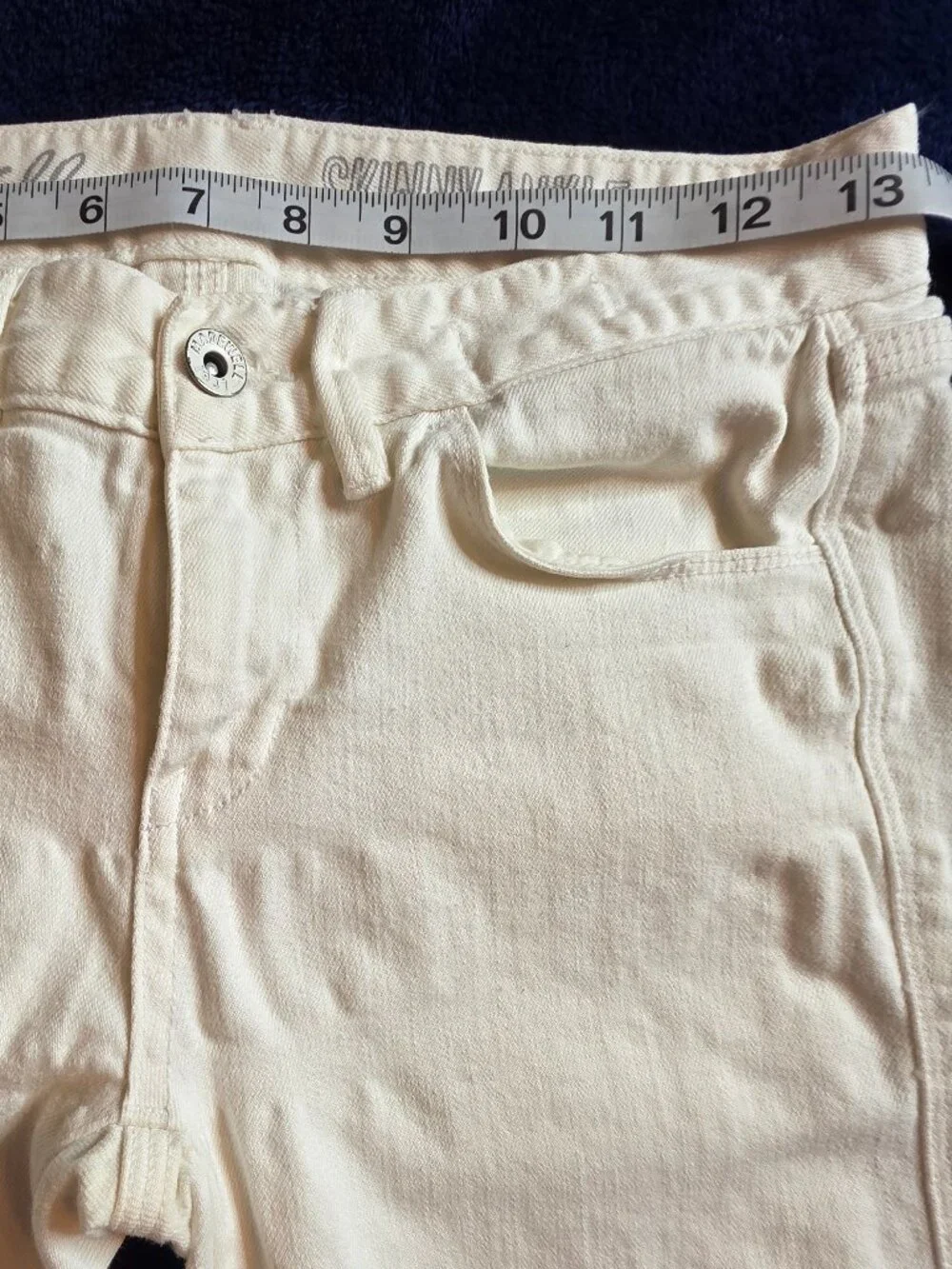 Madewell Skinny Ankle White Jeans, Size 24